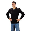 Government Type Black Wool V-Neck Sweater (36 to 48)
